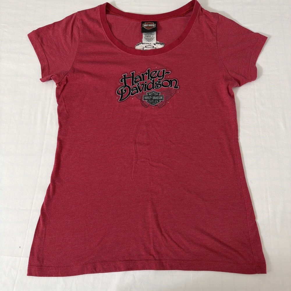 Harley Davidson Muskegon Women's Size XL Michigan T-Shirt Vintage Motor Cycles